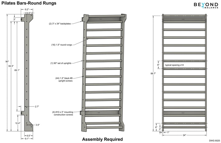 Beyond Balance Wall-Mounted Wooden Stall Bars