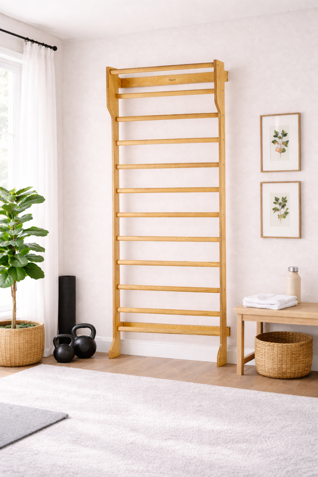 Beyond Balance Wall-Mounted Wooden Stall Bars