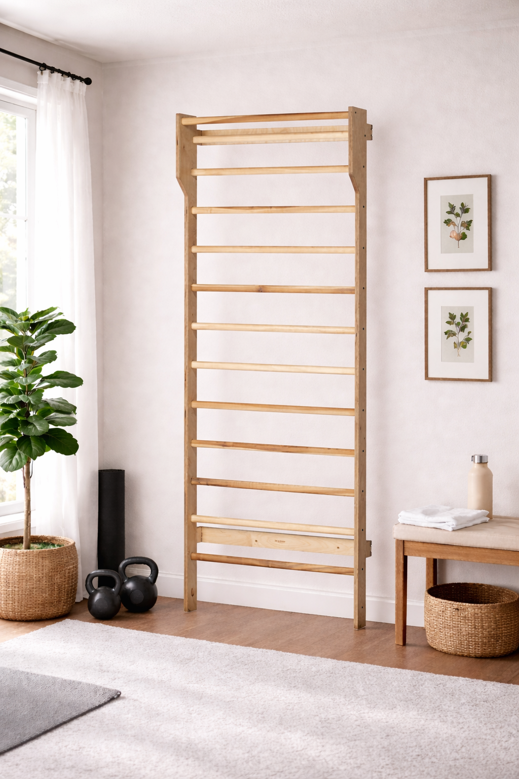 Beyond Balance Wall-Mounted Wooden Stall Bars