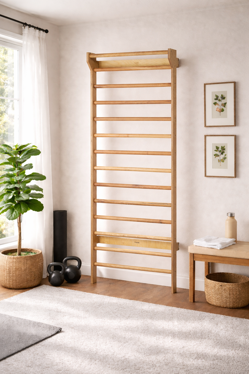 Beyond Balance Wall-Mounted Wooden Stall Bars